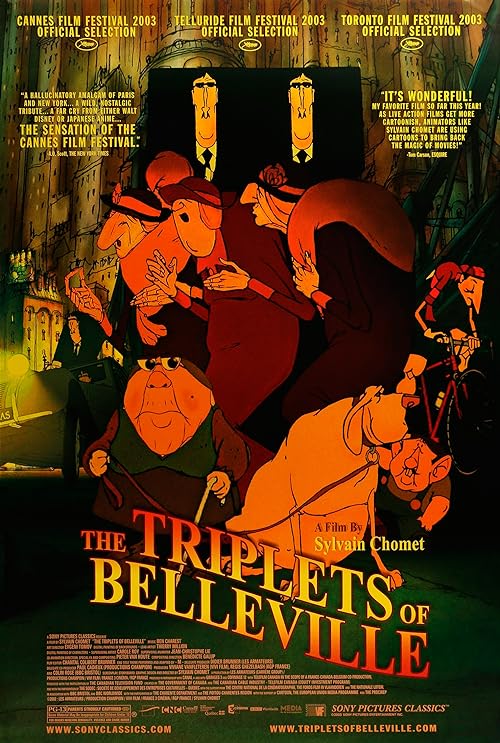 دانلود انیمیشن The Triplets of Belleville 2003 ( سه‌قلوهای بلویل ۲۰۰۳ ) با زیرنویس فارسی چسبیده